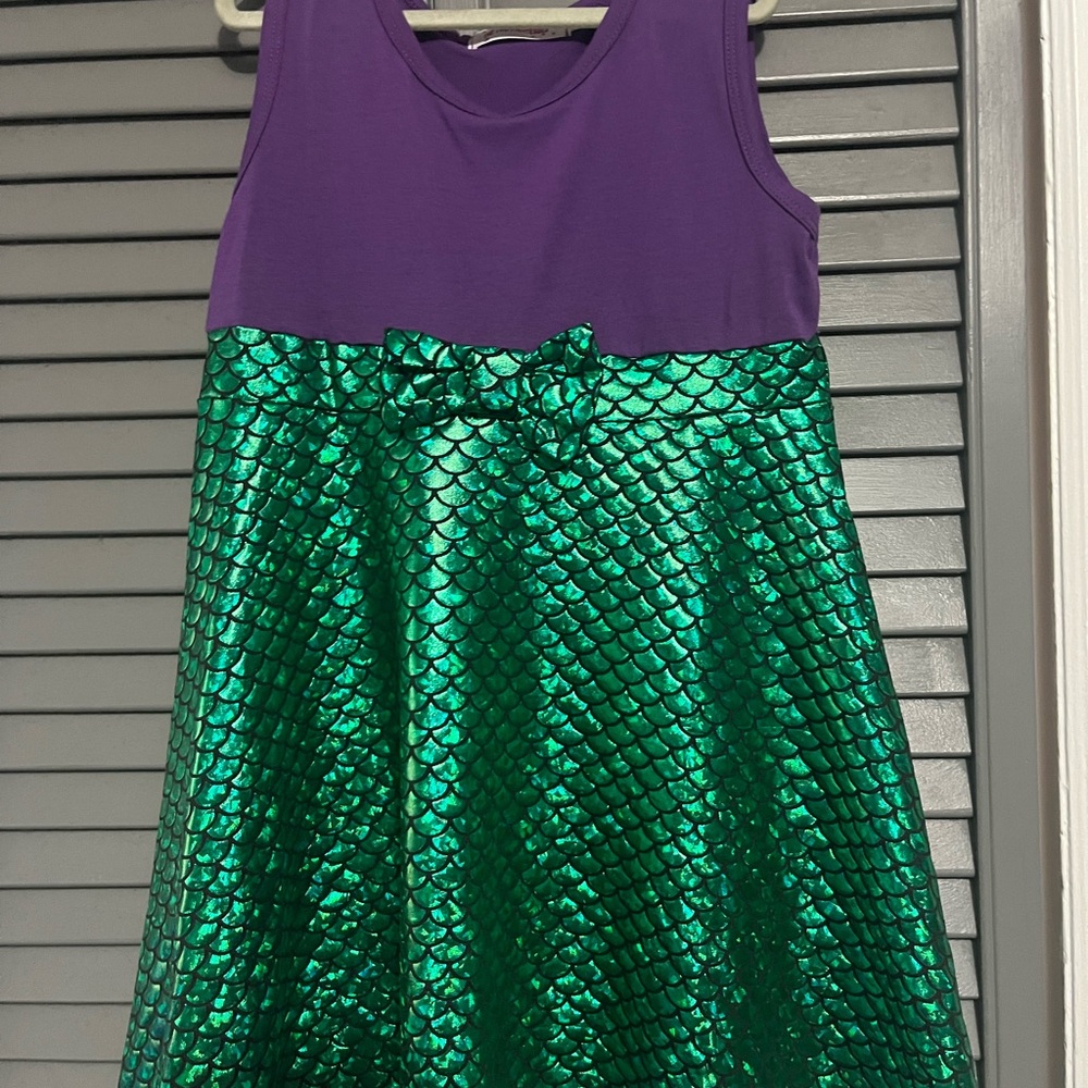 T.J.Maxx Purple and Green Kids Casual Dress